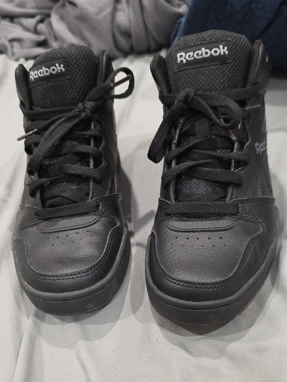 Reebok Men's Black Athletic High-Top Sneakers